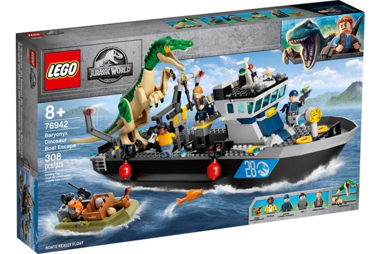 Lego 76942 Baryonyx Dinosaur Boat E