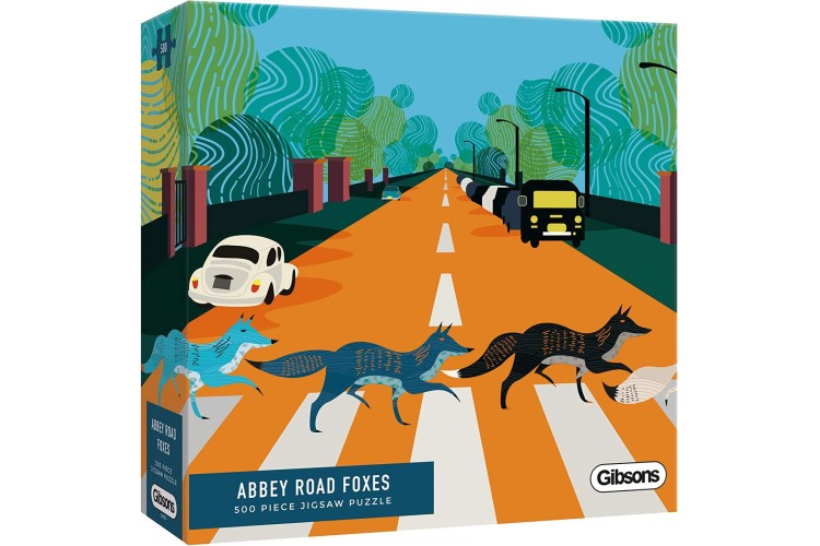 Gibsons ABBEY ROAD FOXES 500PC PUZZLE