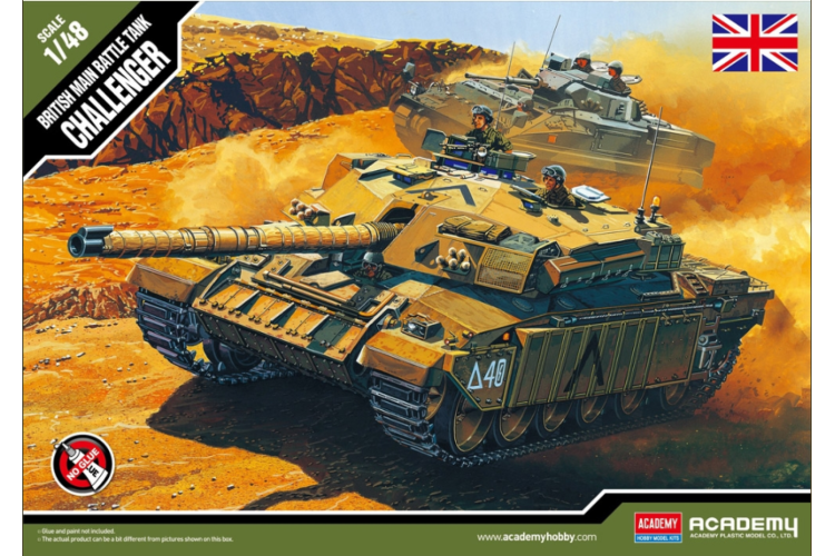 Academy British Main Battle Tank Challenger 1:72 scale model kit