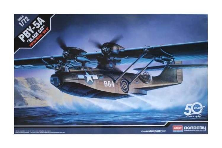 Academy PBY-5A Black Cat Catalina model kit   Scale 1:72
