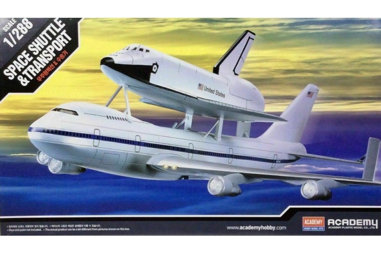 Academy space shuttle and transport 1/288