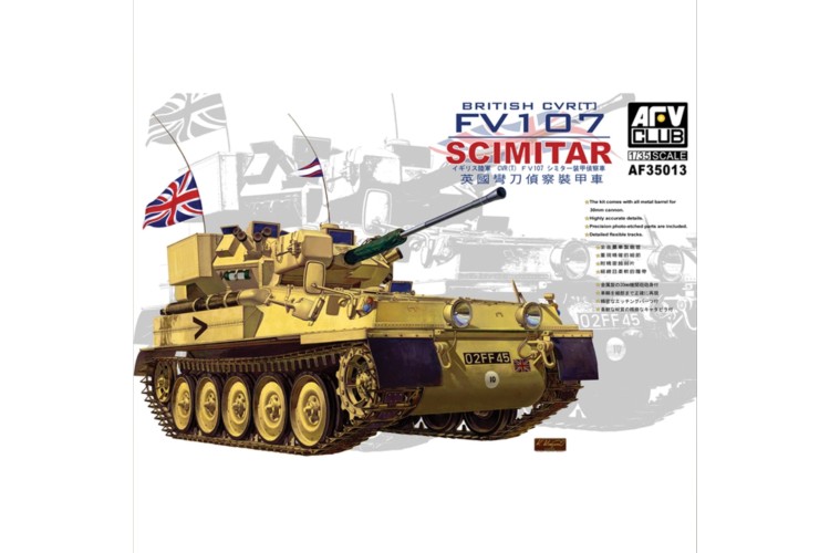 AFV club 3513 CVR FV 107 Scimitar tank 1:35 scale kit model 