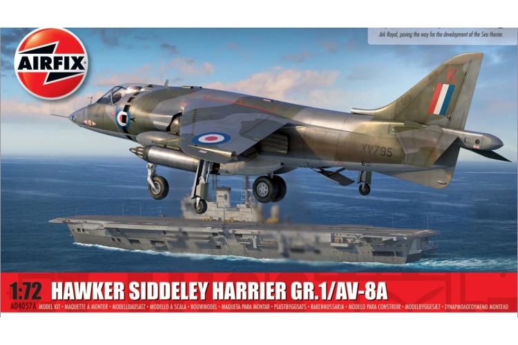 Airfix Hawker Siddeley Harrier GR1 /AV-8A model kit   Scale 1:72  A04057A