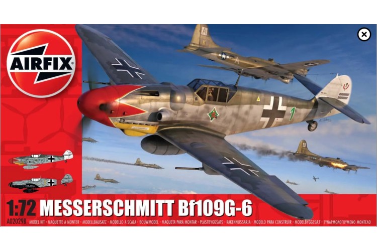 Airfix Messerschmitt Bf109G-6 model kit 1:72  Scale 1:72  A02029B