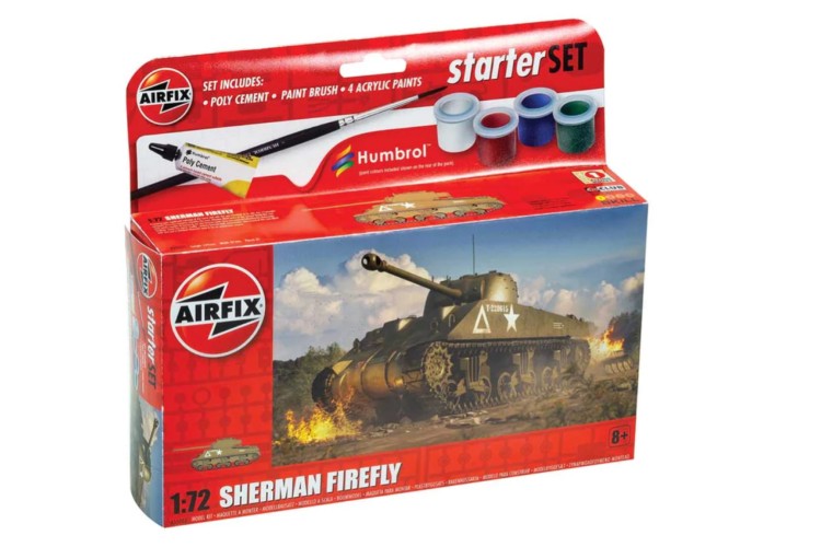 Airfix Starter Set Sherman Firefly 1:72 scale model kit