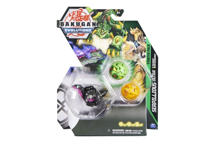 Bakugan Evolution 3 pack starter pack Serpillious 