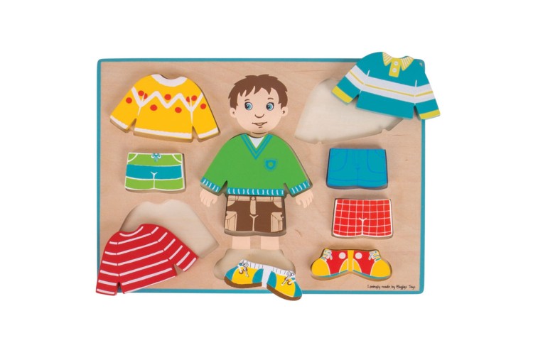 Bigjigs Dressing Boy Chunky Puzzle