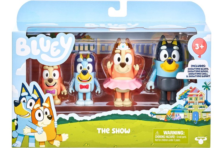 Bluey 4 figure pack The Show