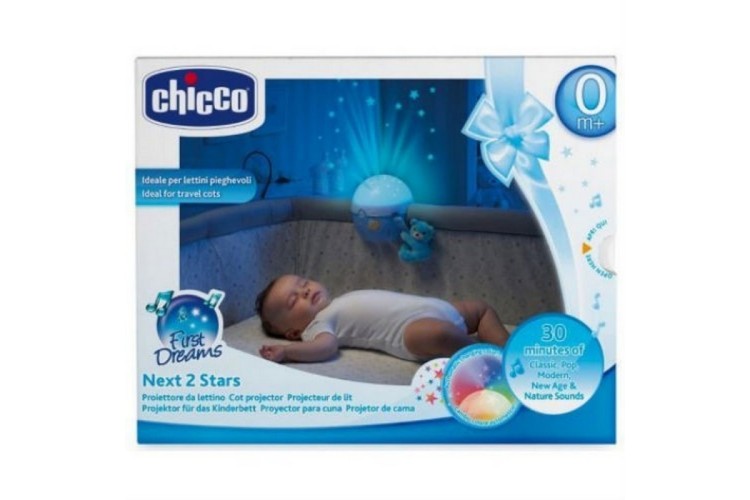 Chicco next to stars blue Star light projector