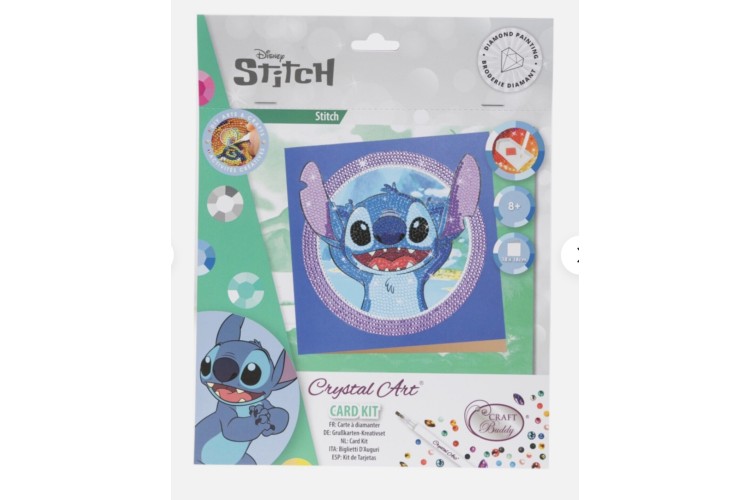 Crystal Art Cards  Disney Stitch 