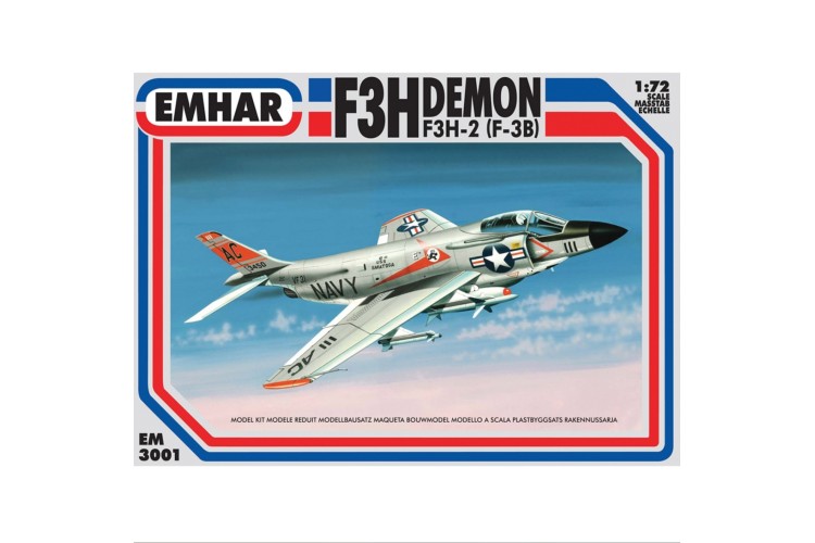 Emhar F3H Demon US Navy Jet 1:72 scale model kit 