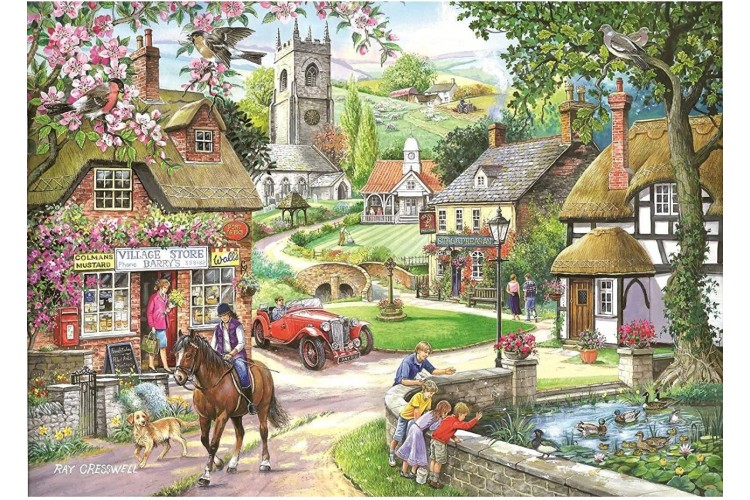 House of Puzzles Feeding the Ducks 1000 pieces jigsaw puzzle