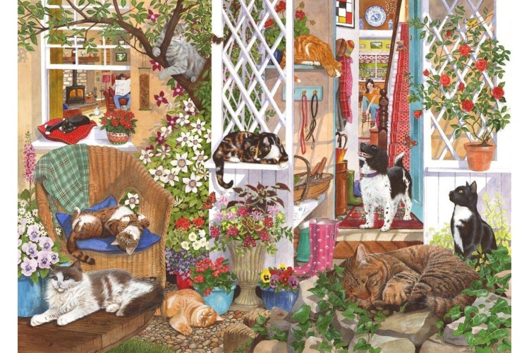 House of Puzzles Feline Fine 1000 pieces jigsaw puzzle