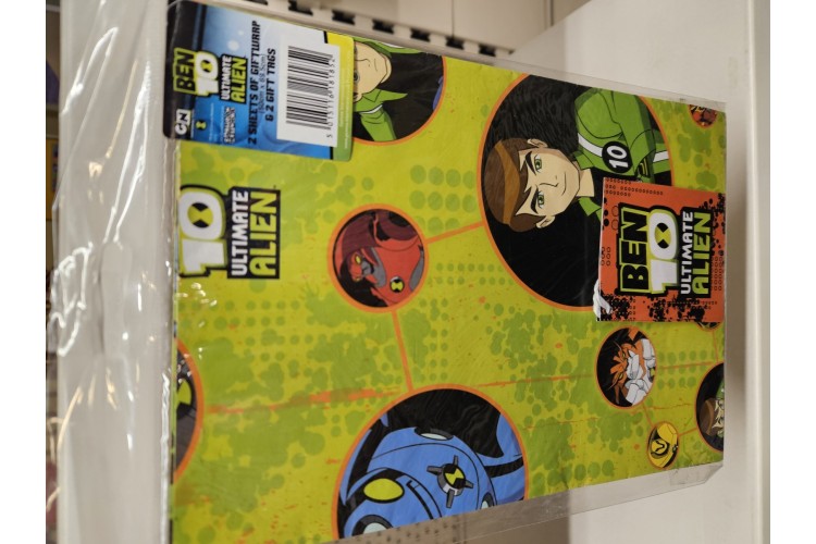 Gemma Ben 10 gift wrap and tags set 