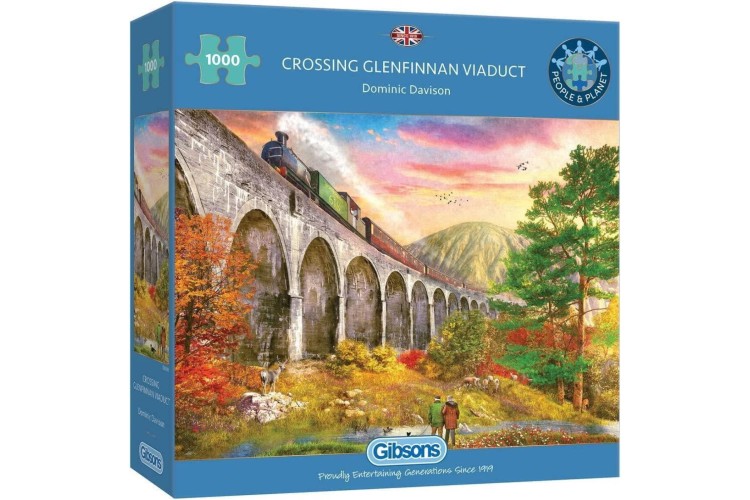 Gibson's Crossing Glenfinnan Viaduct 1000 pieces jigsaw puzzle 