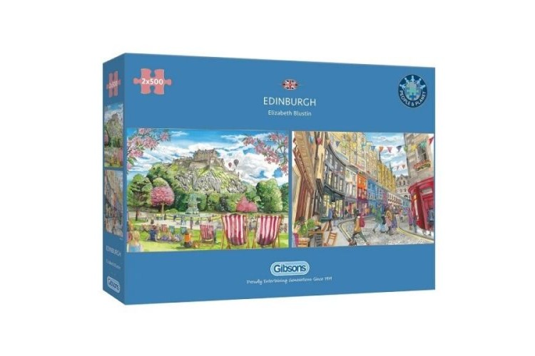 Gibson's Edinburgh 2 X 500 pieces jigsaw puzzle 