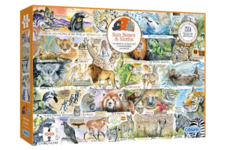 Gibson's Sun Bears & Sloths 1000 pieces puzzle   