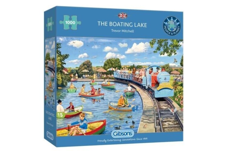 Gibson's The Boating Lake  1000 pieces jigsaw puzzle