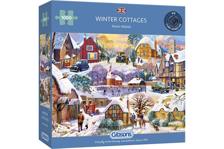 Gibson's Winter Cottages 1000PC PUZZLE