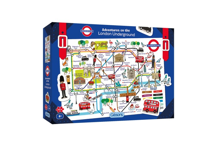 Gibsons Adventures on The London Underground 250XL Jigsaw Puzzle