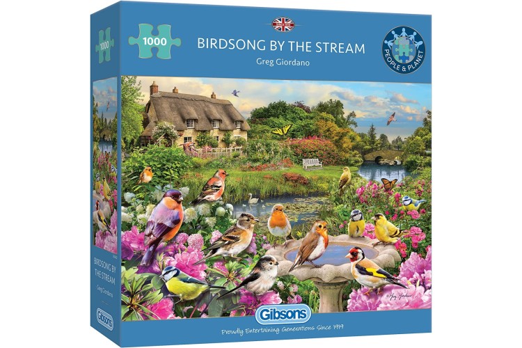 Gibsons Birdsong By The Stream 1000pc Jigsaw Puzzle
