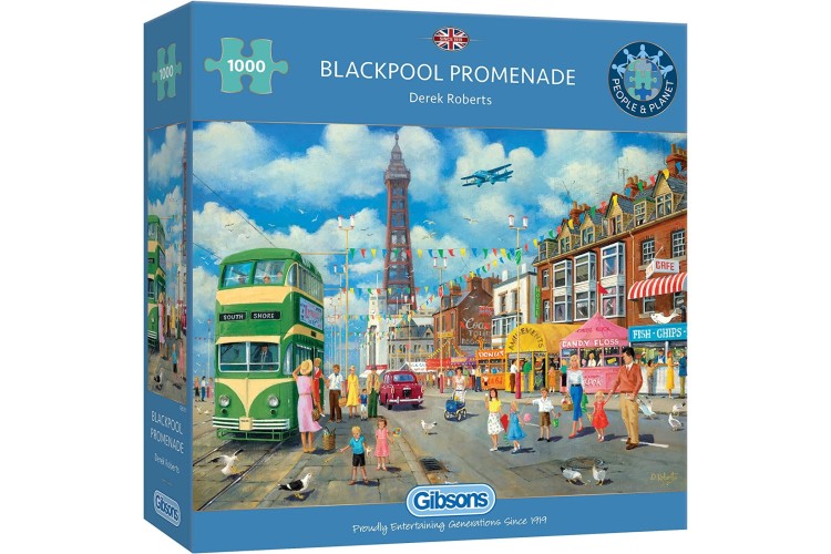 Gibsons Blackpool Promenade 1000pc Jigsaw Puzzle