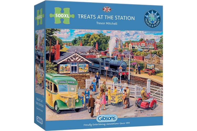 Gibsons Treats at the station 500 XL Jigsaw puzzle 