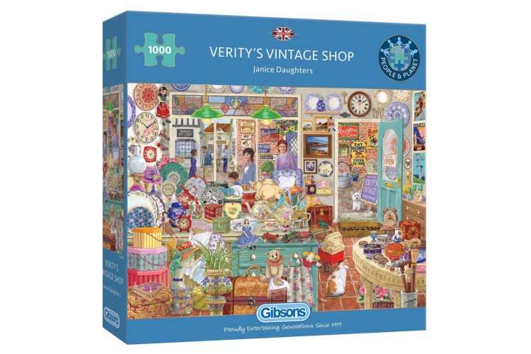 Gibsons Veritys Vintage Shop 1000 piece jigsaw puzzle 
