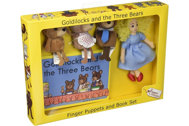 The Puppet Company Goldilocks Finger Puppet Book Set