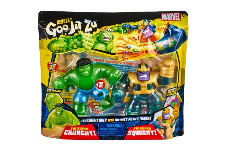 Heroes Goo Jit Zu Incredible Hulk Vs Infinity Power Thanos