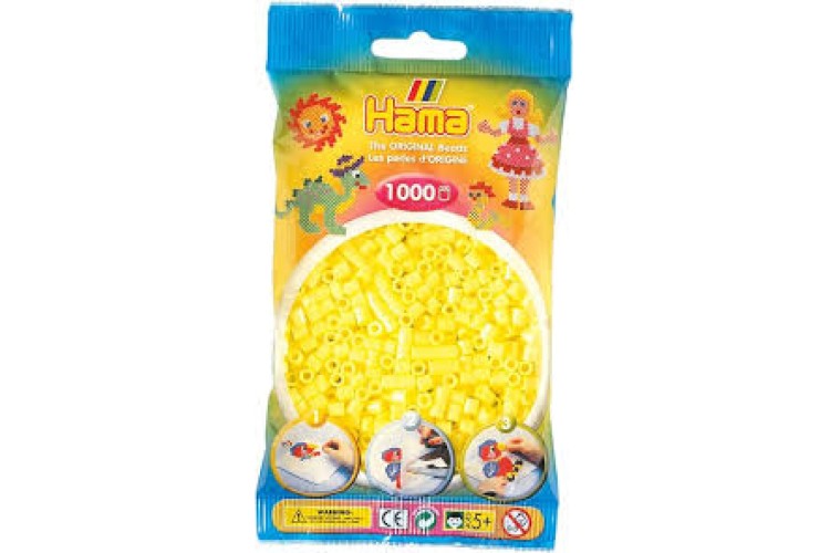 Hama Beads Craft Beads 1000 beads Yellow