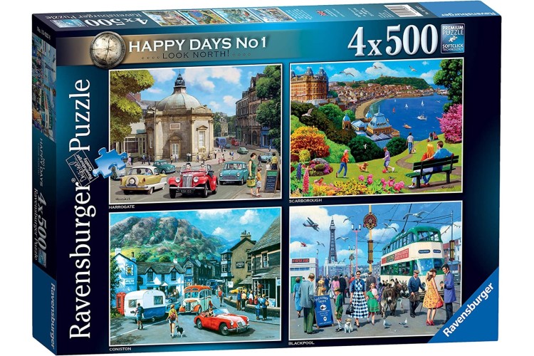 Ravensburger Happy Days No 1    4x500pcs Jigsaw puzzle 