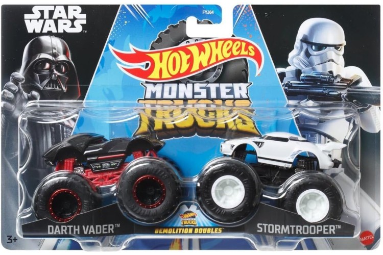 Hot Wheels Monster Trucks Demolition Doubles Darth Vader & Stormtrooper