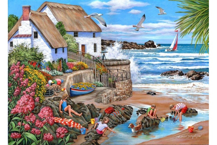 House of Puzzles Seaspray Cottages 1000 piece