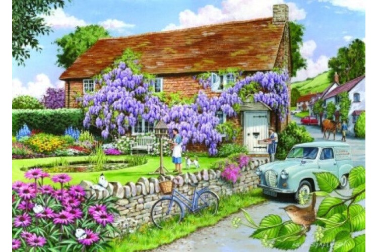House of Puzzles Wisteria Cottage  Big 250 piece Jigsaw puzzle 