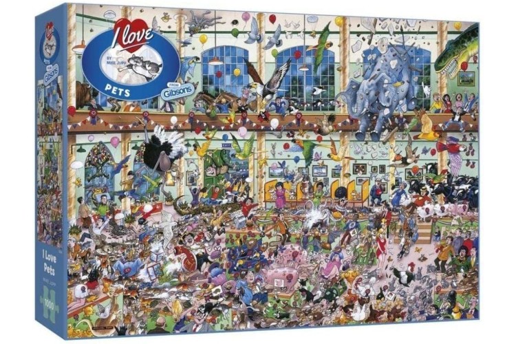 GIBSONS I LOVE PETS 1000PC  JIGSAW 