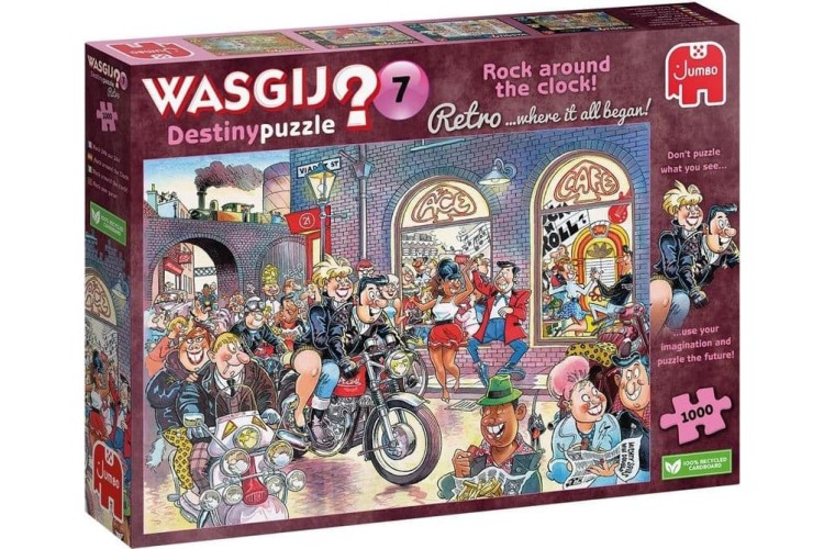 Jumbo Wasgij Destiny 7 Retro Rock around the Clock 1000pcs Jigsaw Puzzle