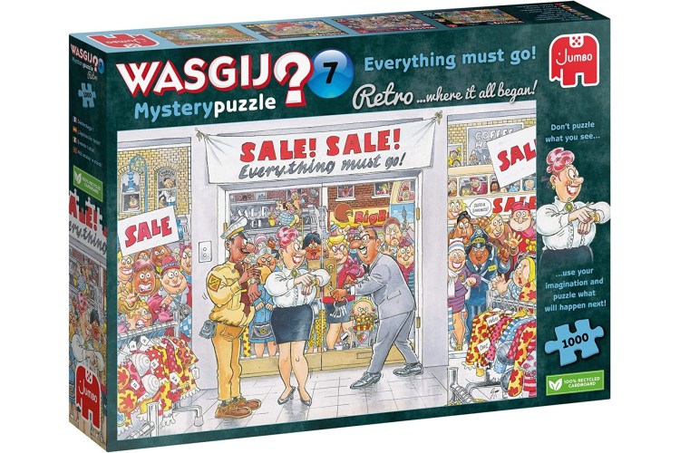 Jumbo Wasgij Mystery Everything must go 1000pcs Jigsaw Puzzle 