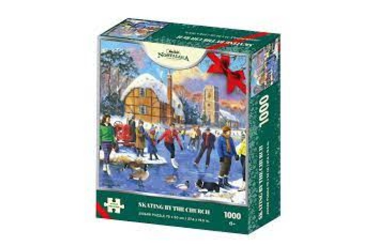 Kidicraft Skating by the church 1000 pcs Jigsaw 