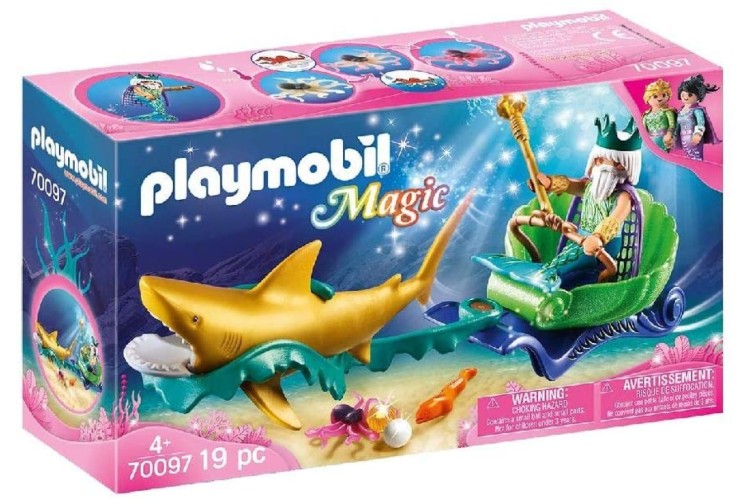 Playmobil King of the Sea with Shark Car 70097