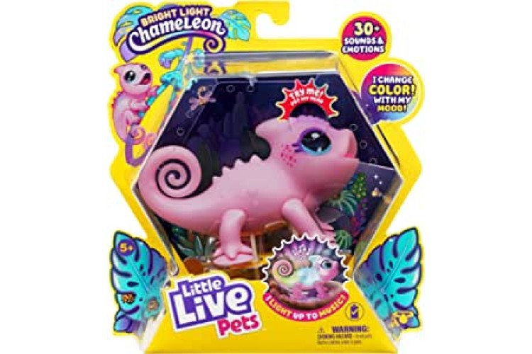 Little Live Pets Bright Light Chameleon pink 