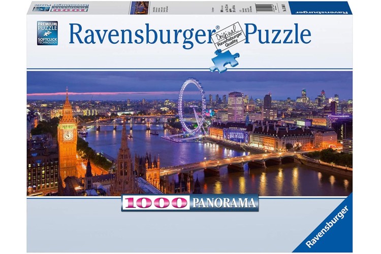 Ravensburger London at Night 1000pc Panoramic Jigsaw puzzle 