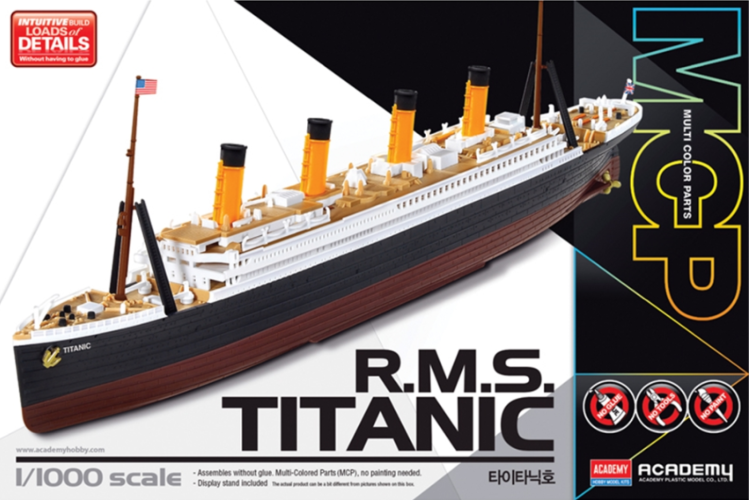 MCP RMS Titanic 1:1000 scale model kit