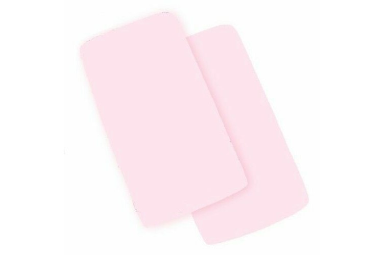 Next to me crib sheets x2 56x86cm pink