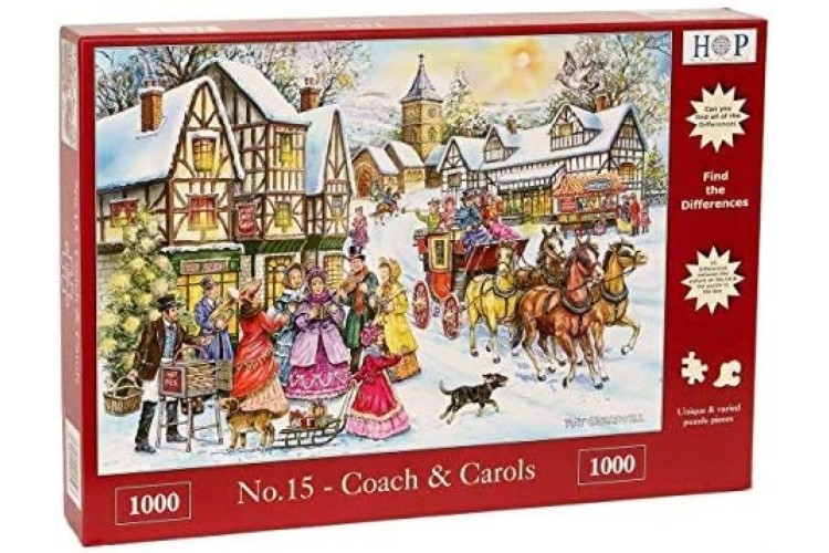 House of Puzzles No.15 Coach & Carols 1000 pieces Jigsaw puzzle 