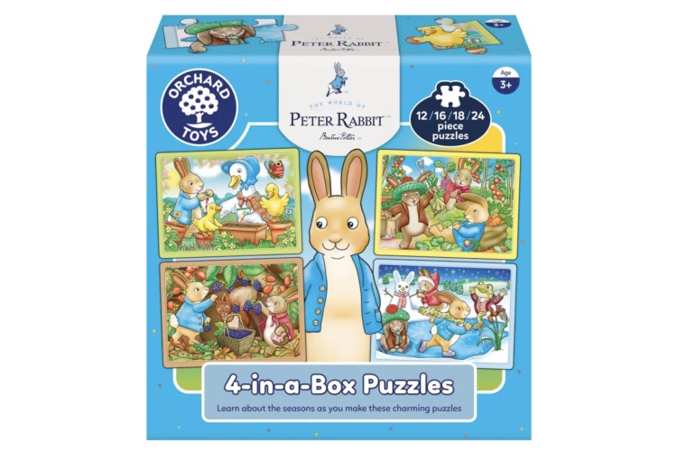 Orchard Toys Peter Rabbit  4 in a Box Puzzles 