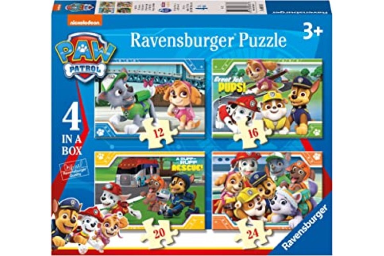 Ravensburger Paw Patrol 4 in a Box puzzle
