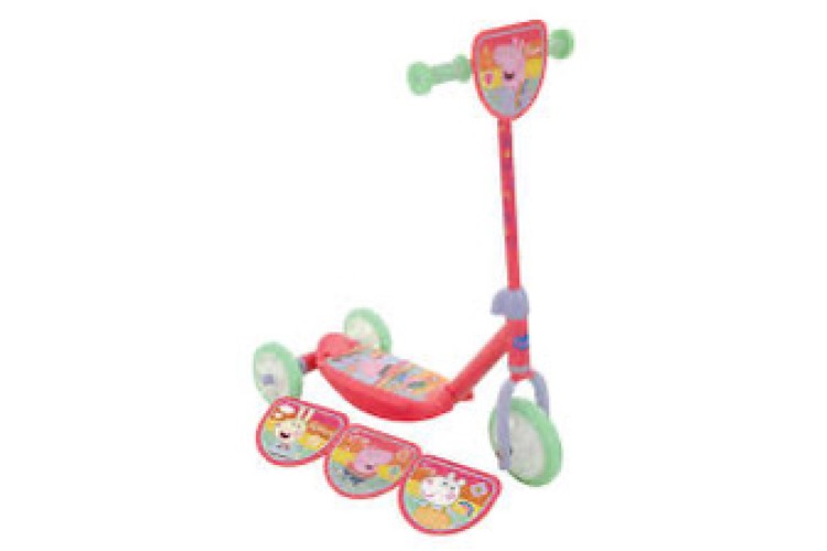 Peppa Pig Tri Scooter with switch it plates
