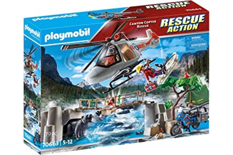 Playmobil Canyon Copter Rescue 70663