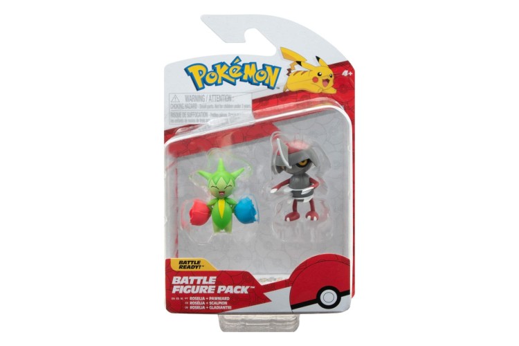 Pokémon Battle Figure Pack Roselia and Pawniard